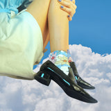 Blue Floral Cloud Socks